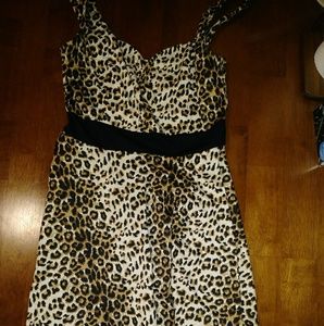 Cheetah print dress
